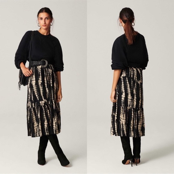 ba&sh Skirts Bash Jupe Kylie Tie Dye Midi Skirt Size Medium